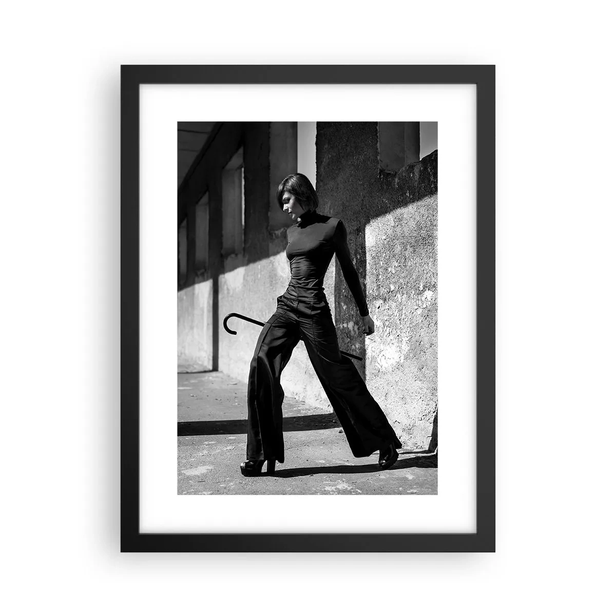 Affiche dans un cadre noir - Poster - Élégance urbaine - 30x40 cm