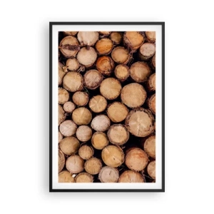 Affiche dans un cadre noir - Poster - Nouveau commencement - 61x91 cm