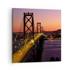 Impression sur toile - Image sur toile - Soirée violette - 50x50 cm