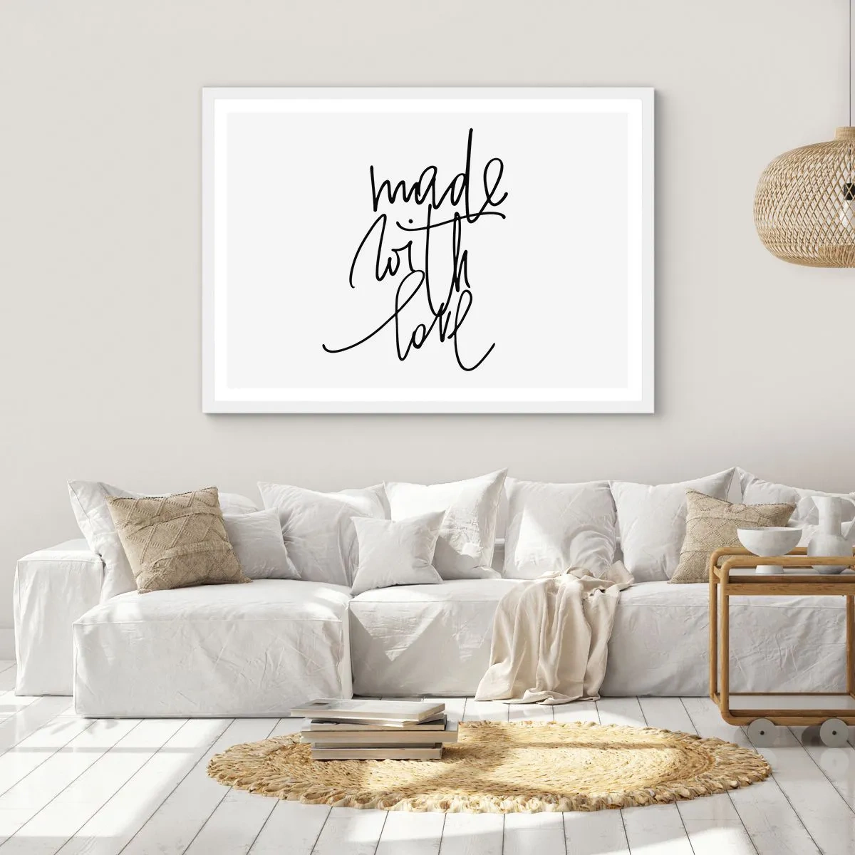 Affiche dans un cadre blanc - Poster - La meilleure marque - 50x40 cm