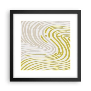 Affiche dans un cadre noir - Poster - Une composition au léger virage - 30x30 cm