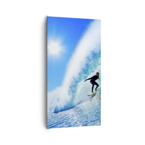 Impression sur toile - Image sur toile - A travers le grand ciel bleu - 65x120 cm