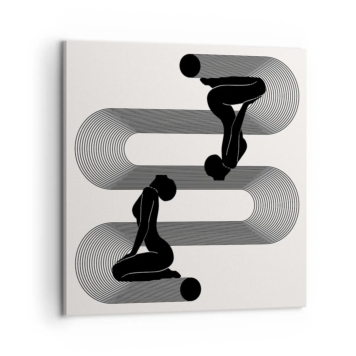 Impression sur toile - Image sur toile - Symétrie sensuelle - 60x60 cm