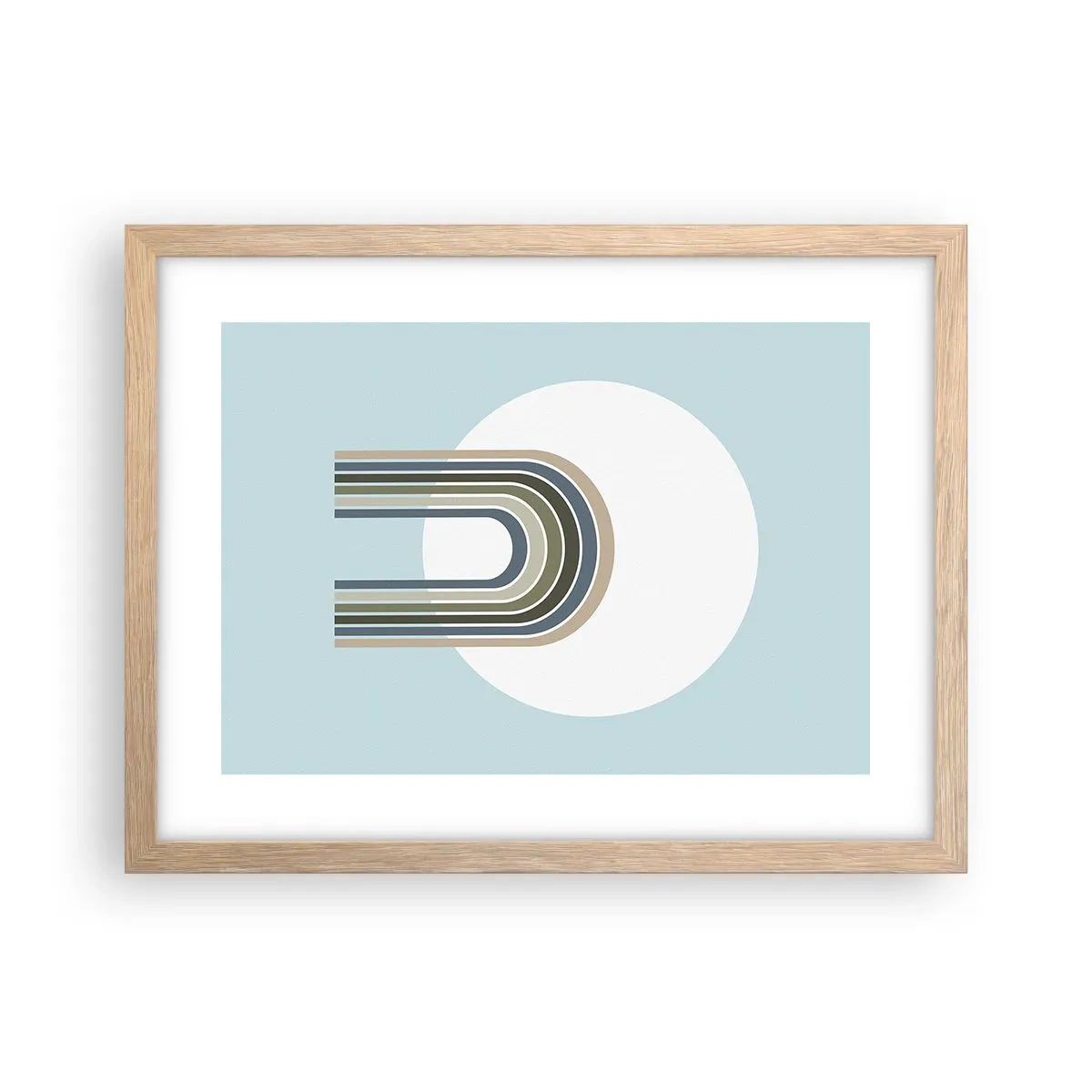 Affiche dans un chêne clair - Poster - Attraction irrésistible - 40x30 cm