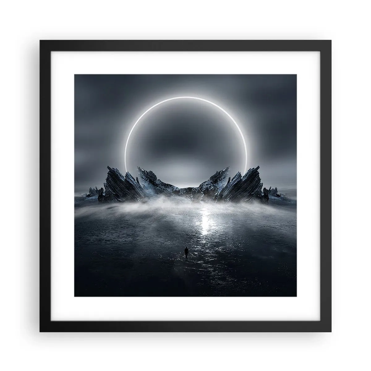 Affiche dans un cadre noir - Poster - La fin de l'histoire - 40x40 cm