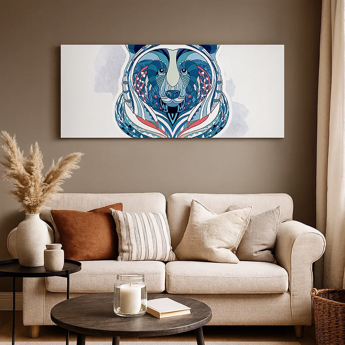 Impression sur toile - Image sur toile - Vive le Groenland ! - 30x30 cm