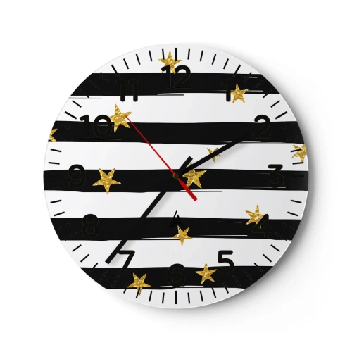 Horloge murale - Pendule murale - Nous sommes tous nés sous une bonne étoile - 30x30 cm