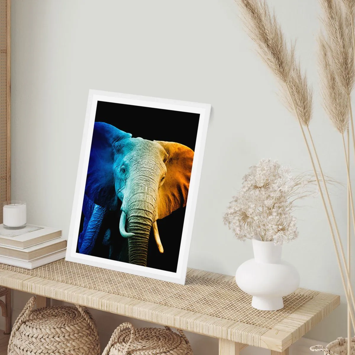 Affiche dans un cadre blanc - Poster - Excentrique, pas bizarre - 40x50 cm