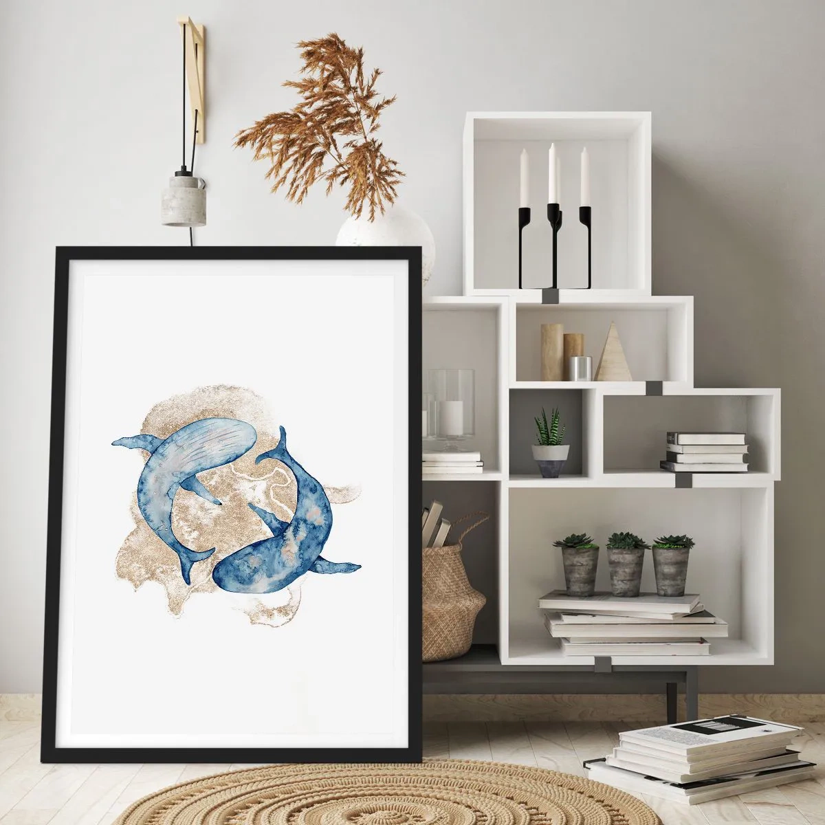 Affiche dans un cadre noir - Poster - Amis ou amoureux? - 30x40 cm