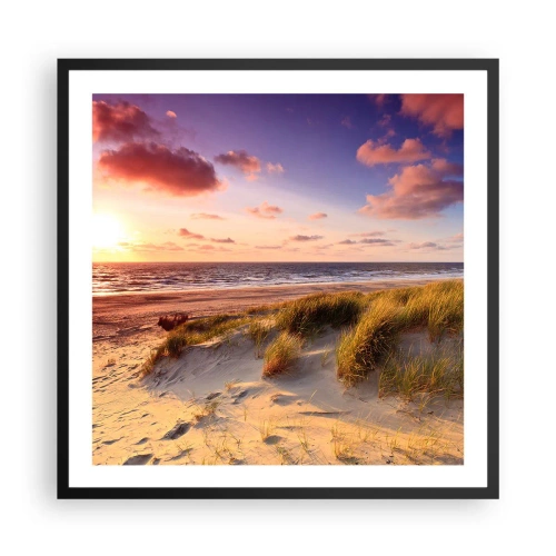 Affiche dans un cadre noir - Poster - L'air sent déjà l'été - 60x60 cm