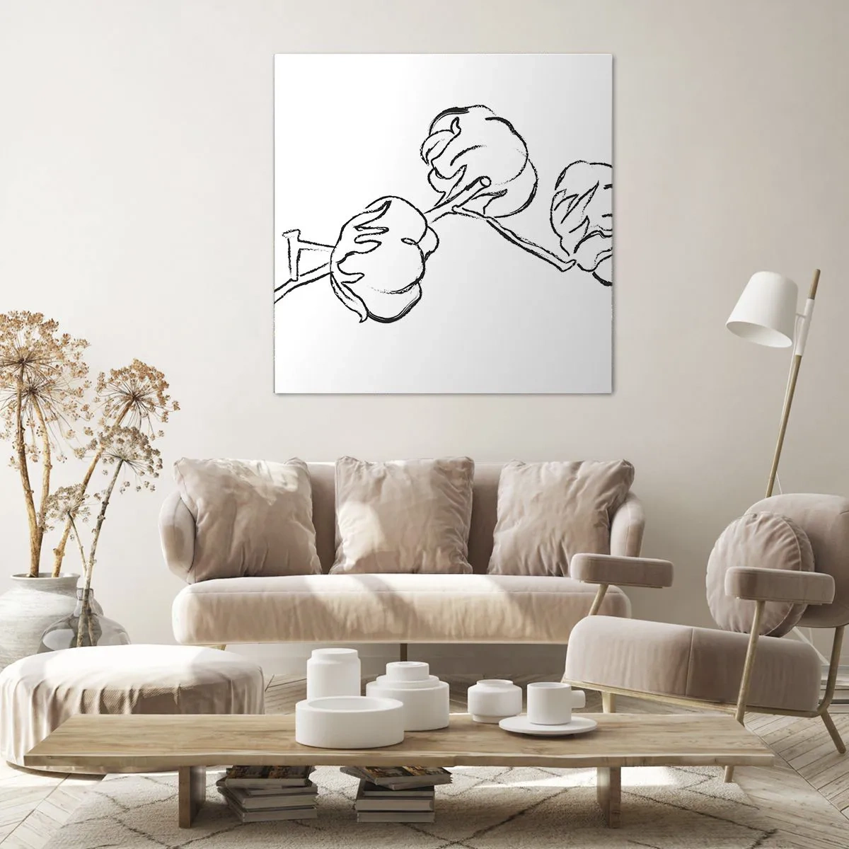 Impression sur toile - Image sur toile - Duvet de coton - 50x50 cm