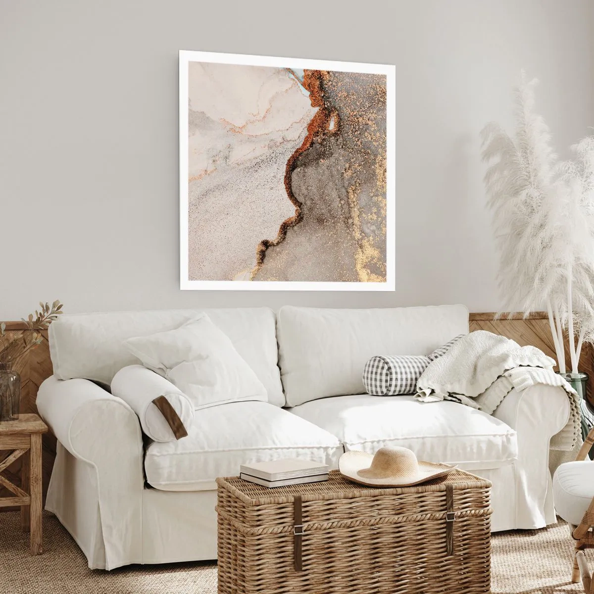 Affiche - Poster - Aux frontières des couleurs - 40x40 cm