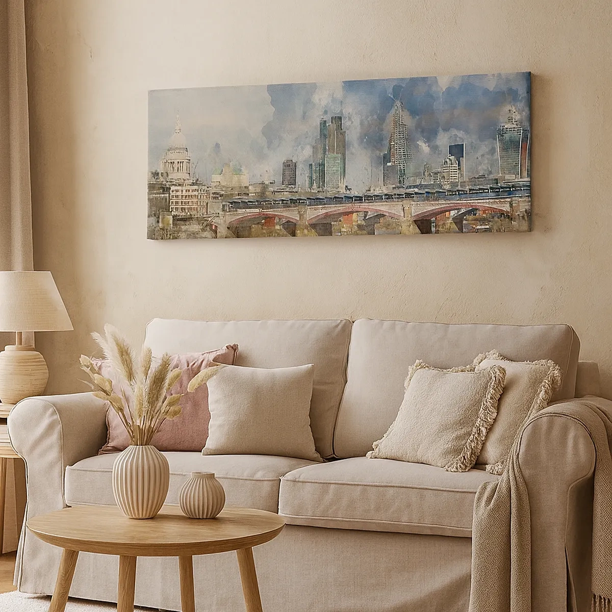 Impression sur toile - Image sur toile - Londres dans toute sa splendeur - 30x30 cm