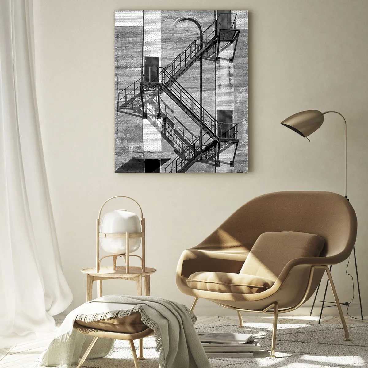 Impression sur verre - Image sur verre - Style industriel - 80x120 cm