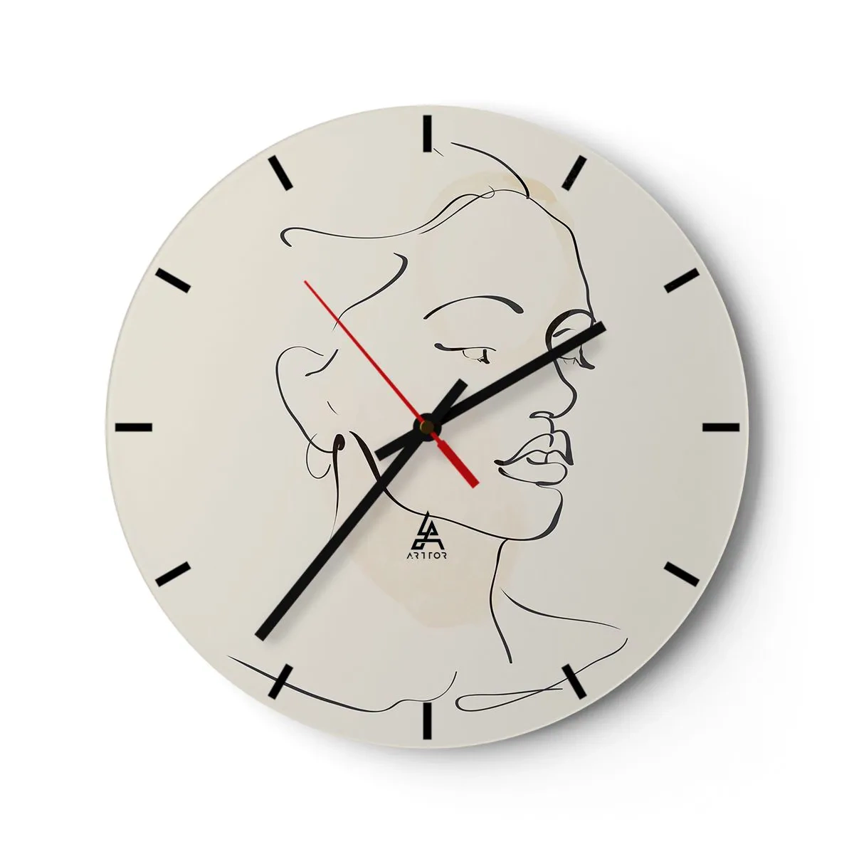 Horloge murale - Pendule murale - Une ligne certaine - 40x40 cm