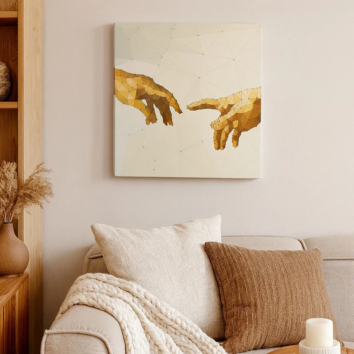 Impression sur toile - Image sur toile - Géométrie divine - 30x30 cm