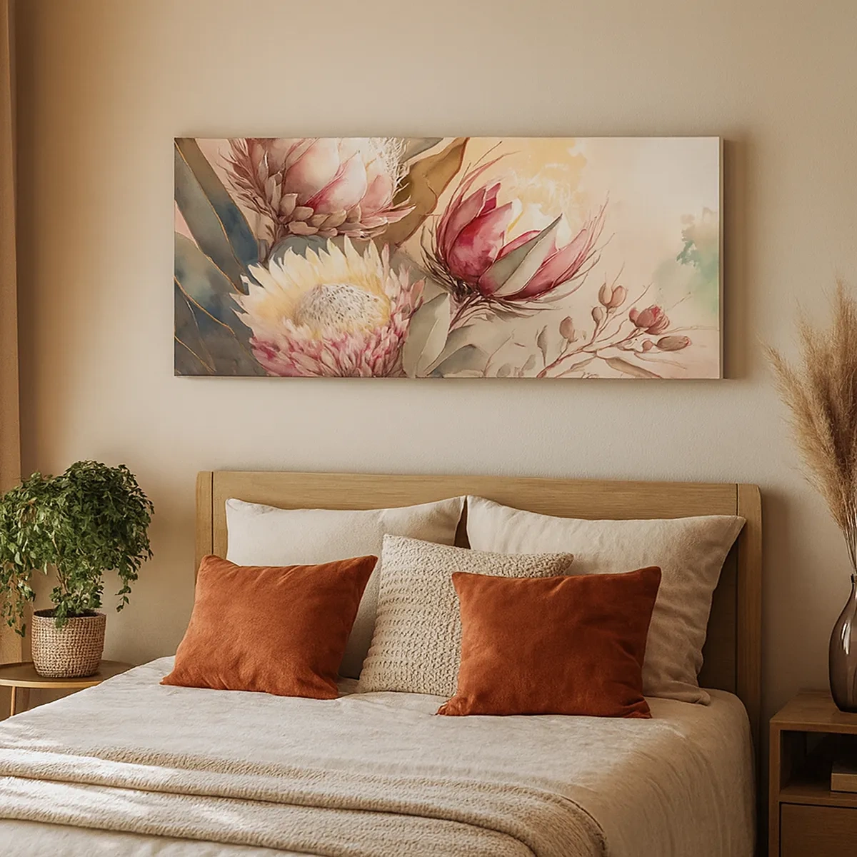 Impression sur toile - Image sur toile - De profil et de face - 30x30 cm