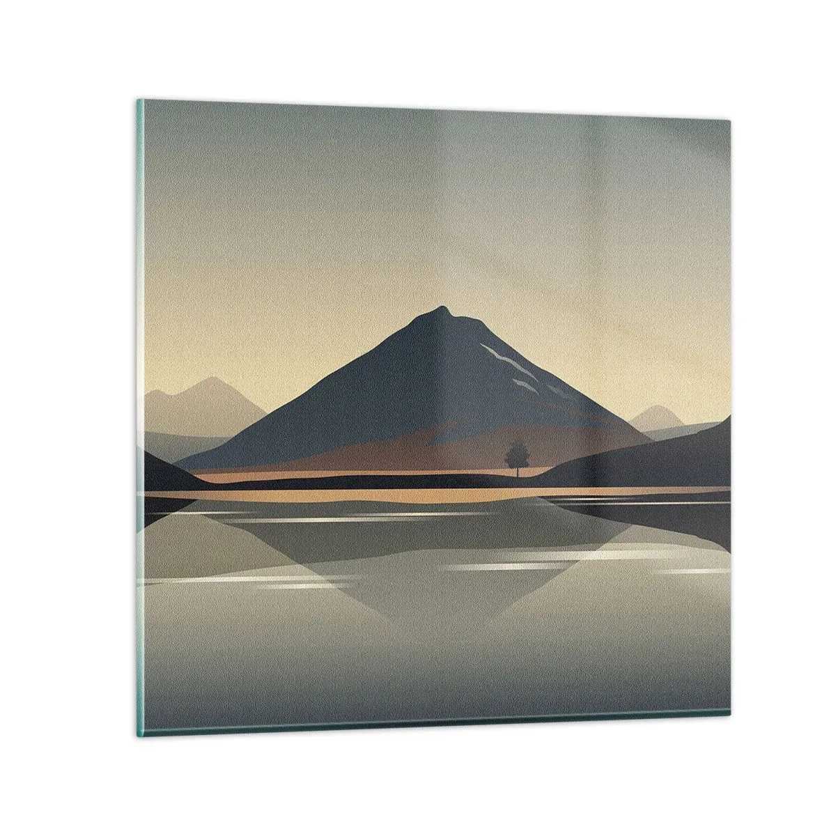 Impression sur verre - Image sur verre - Reflet de miroir - 50x50 cm