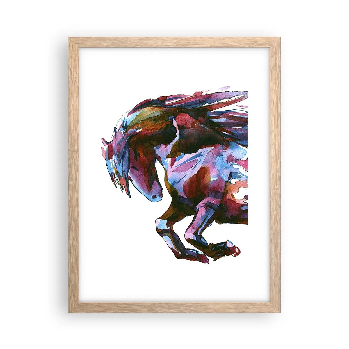 Affiche dans un chêne clair - Poster - Dans le ravissement - 30x40 cm