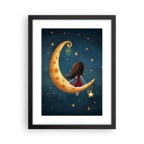 Affiche dans un cadre noir - Poster - Il était une fois... - 30x40 cm