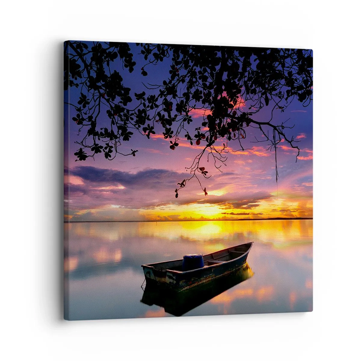 Impression sur toile - Image sur toile - "Tu sembles suspendu au milieu du ciel..." - 30x30 cm