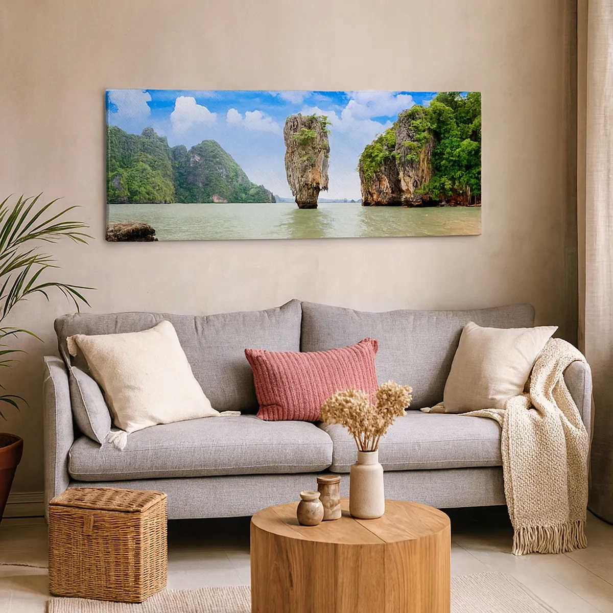 Impression sur toile - Image sur toile - Merveilles rocheuses de la nature - 30x30 cm