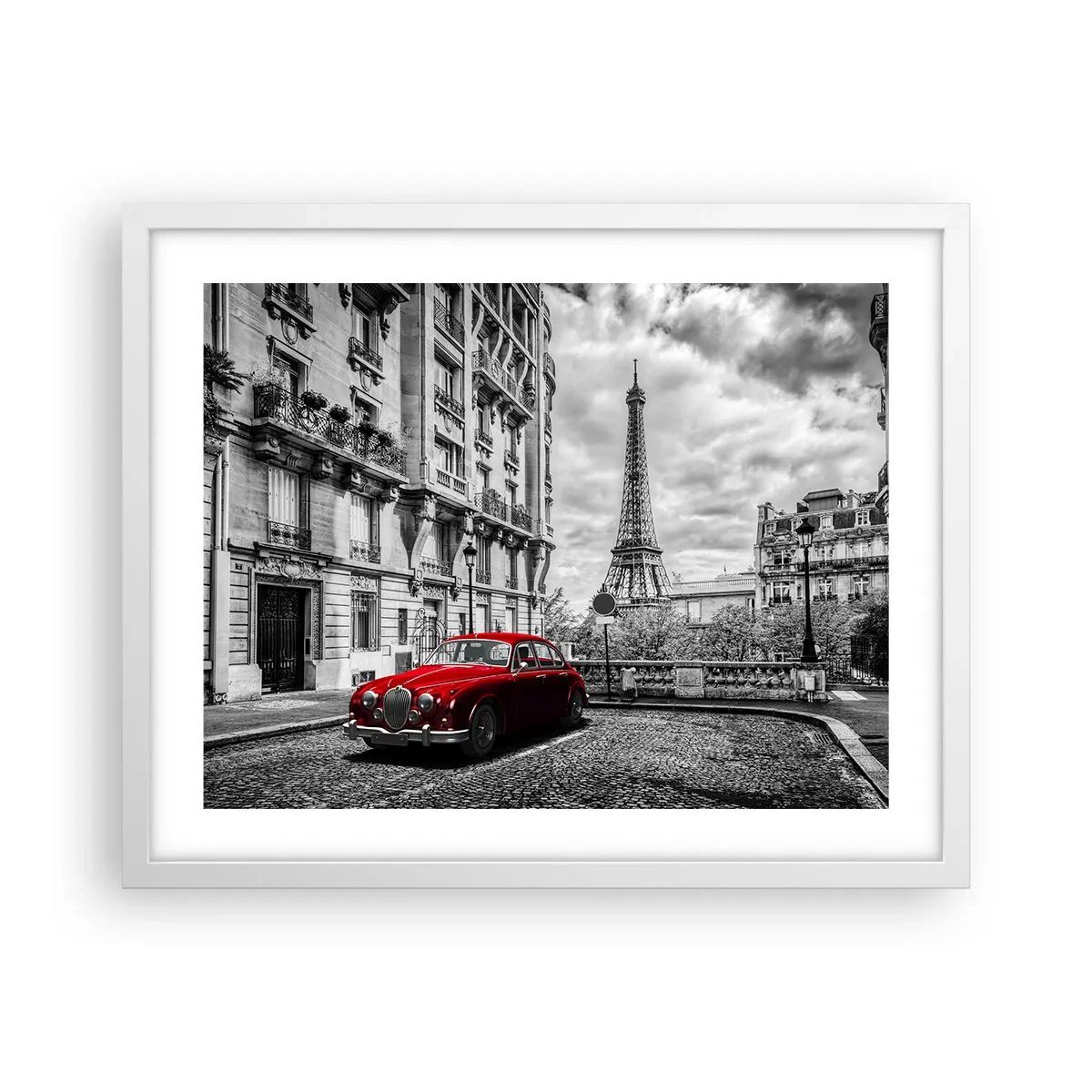Affiche dans un cadre blanc - Poster - Prédateur dans la ville - 50x40 cm