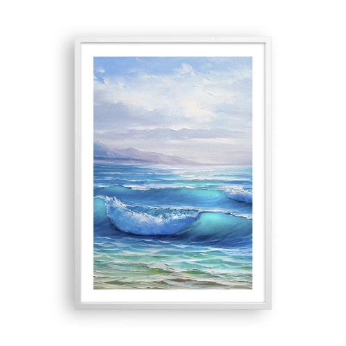 Affiche dans un cadre blanc - Poster - Il apporte un soulagement - 50x70 cm