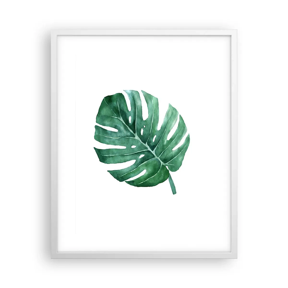 Affiche dans un cadre blanc - Poster - Concept vert - 40x50 cm