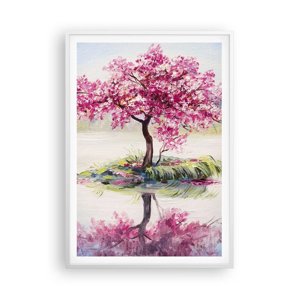 Affiche dans un cadre blanc - Poster - Fête du Printemps - 70x100 cm