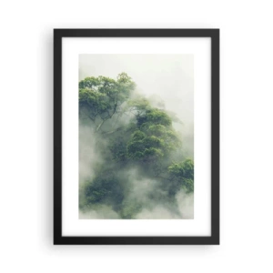 Affiche dans un cadre noir - Poster - Enveloppé de brouillard - 30x40 cm