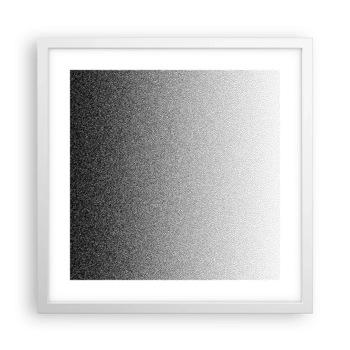 Affiche dans un cadre blanc - Poster - Du coté de la lumière - 40x40 cm