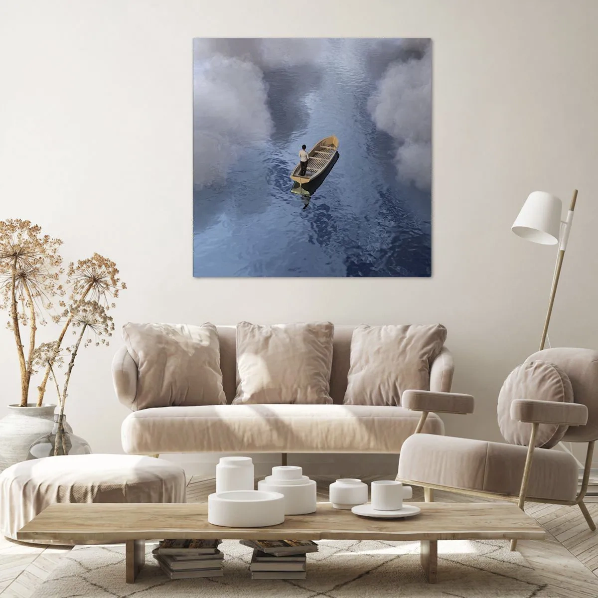 Impression sur toile - Image sur toile - Vie – voyage – inconnu - 40x40 cm
