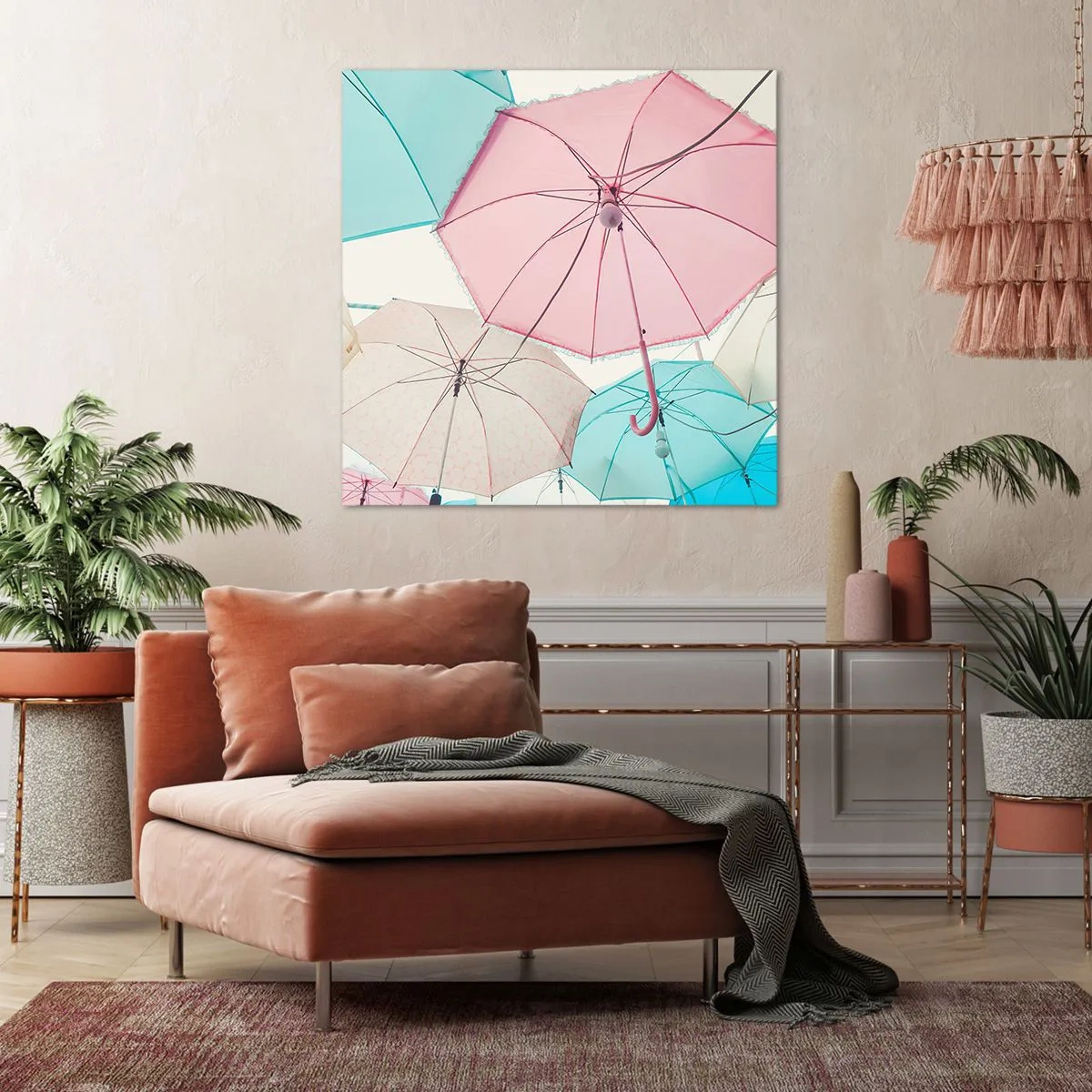 Impression sur toile - Image sur toile - Parfois le soleil, parfois la pluie - 70x70 cm