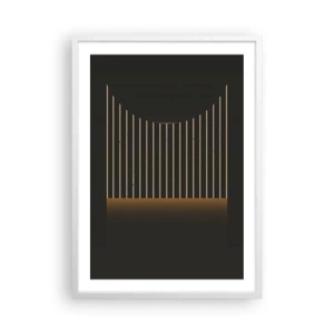 Affiche dans un cadre blanc - Poster - Explorez les ténèbres - 50x70 cm