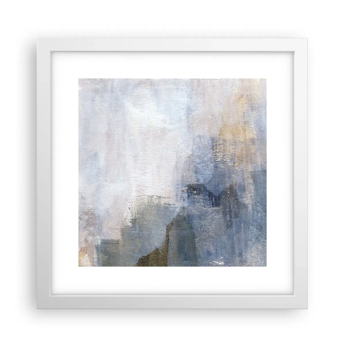 Affiche dans un cadre blanc - Poster - Tonalités et accords de couleur - 30x30 cm