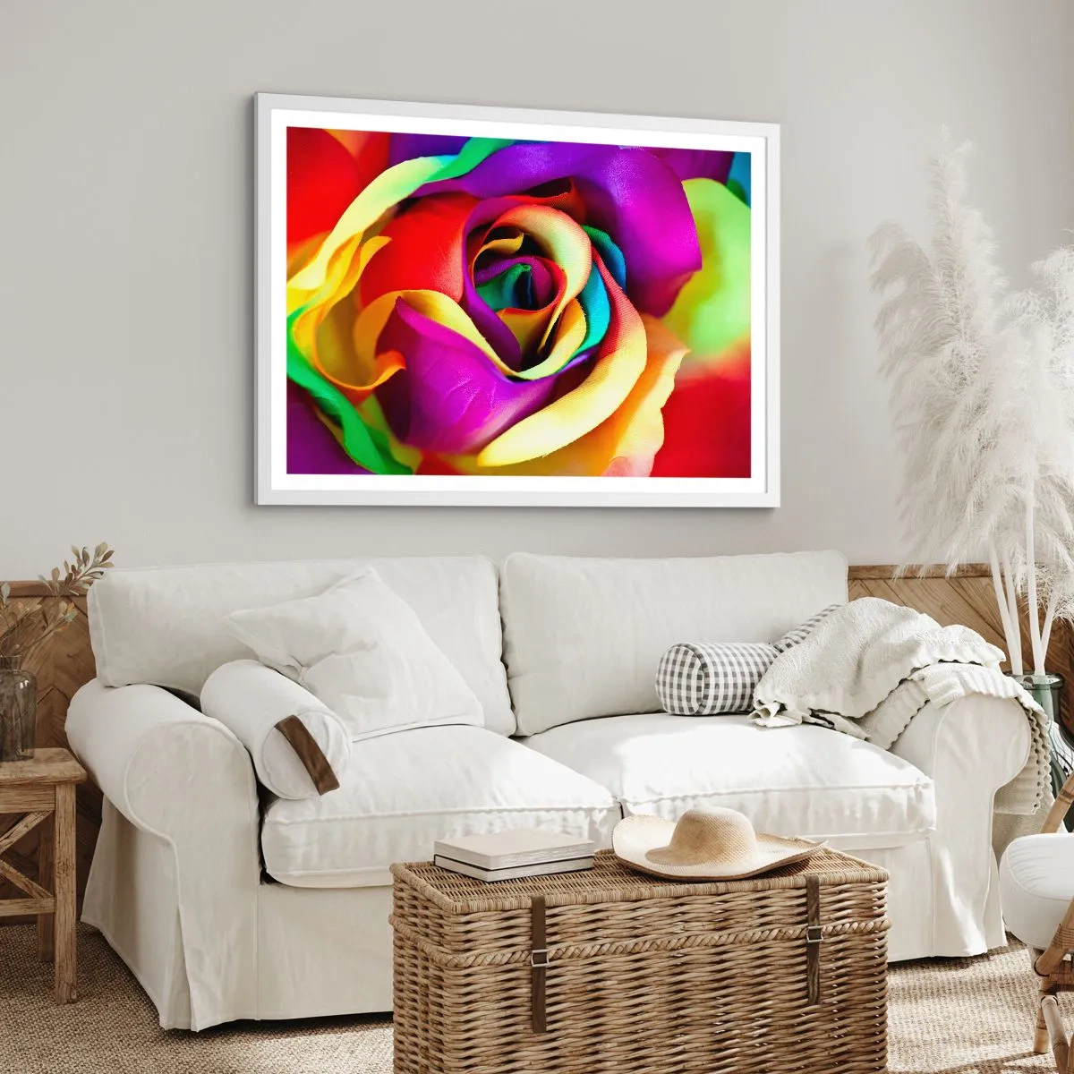 Affiche dans un cadre blanc - Poster - Ce n'est pas possible - 100x70 cm