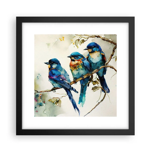 Affiche dans un cadre noir - Poster - A-t-il été offensé ? - 30x30 cm