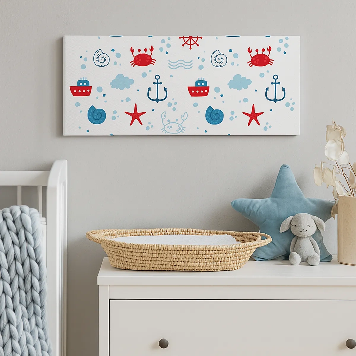 Impression sur toile - Image sur toile - Conte de fées de la mer - 30x30 cm