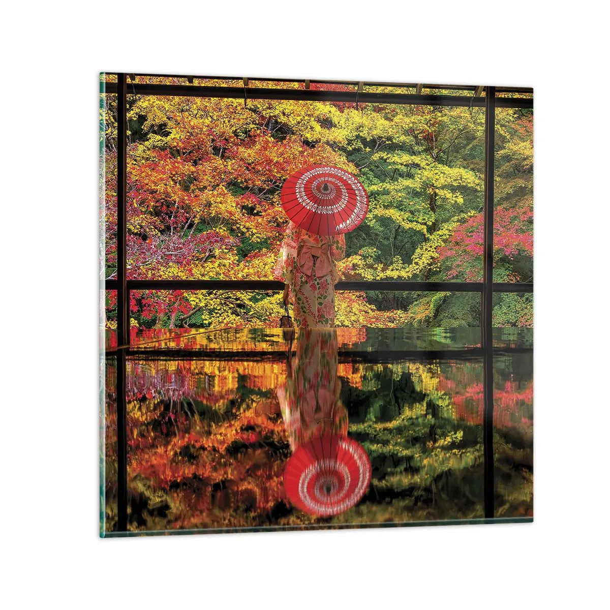 Impression sur verre - Image sur verre - Dans le temple de la nature - 50x50 cm