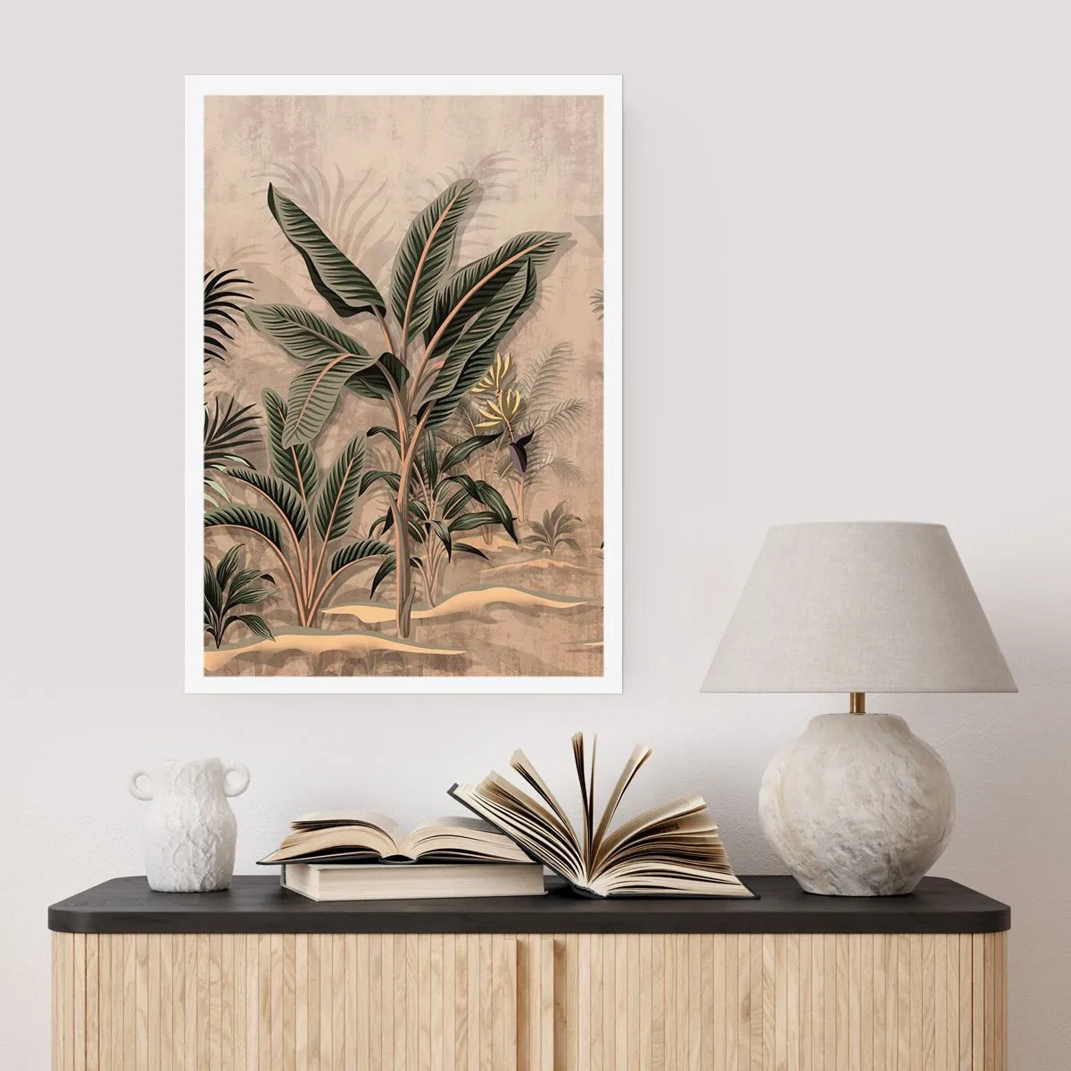 Affiche - Poster - Une gravure de style colonial - 30x40 cm