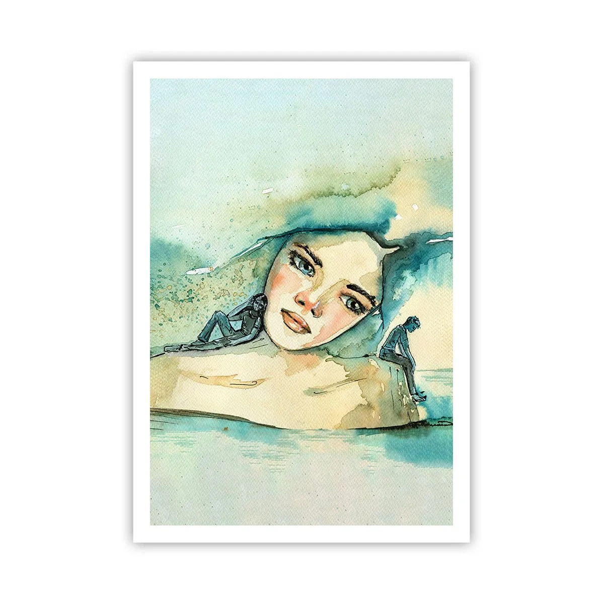 Affiche - Poster - Suis-je bleu? - 70x100 cm