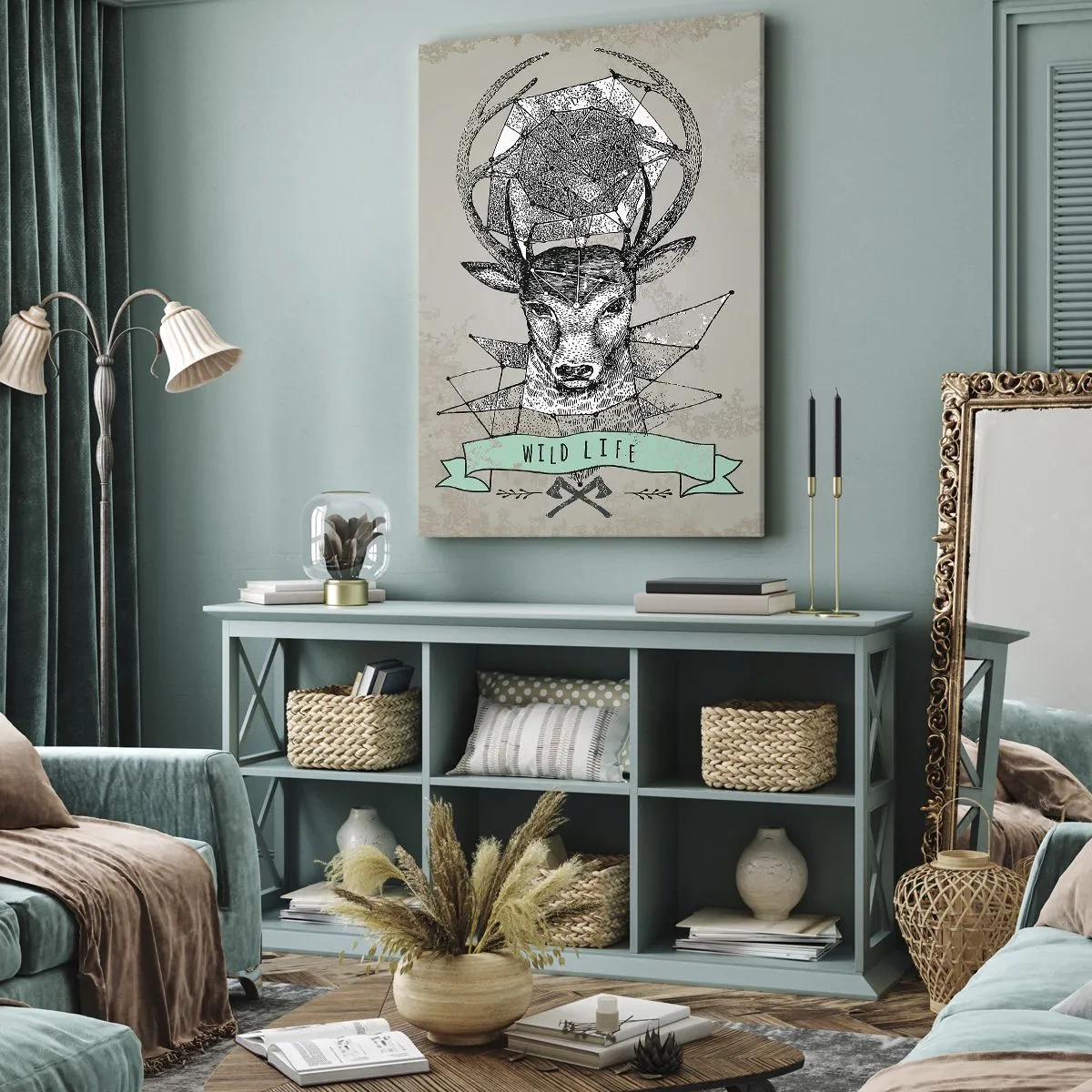 Impression sur toile - Image sur toile - Voir St. Hubertus - 65x120 cm