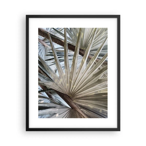 Affiche dans un cadre noir - Poster - Evantail sous les tropiques - 40x50 cm
