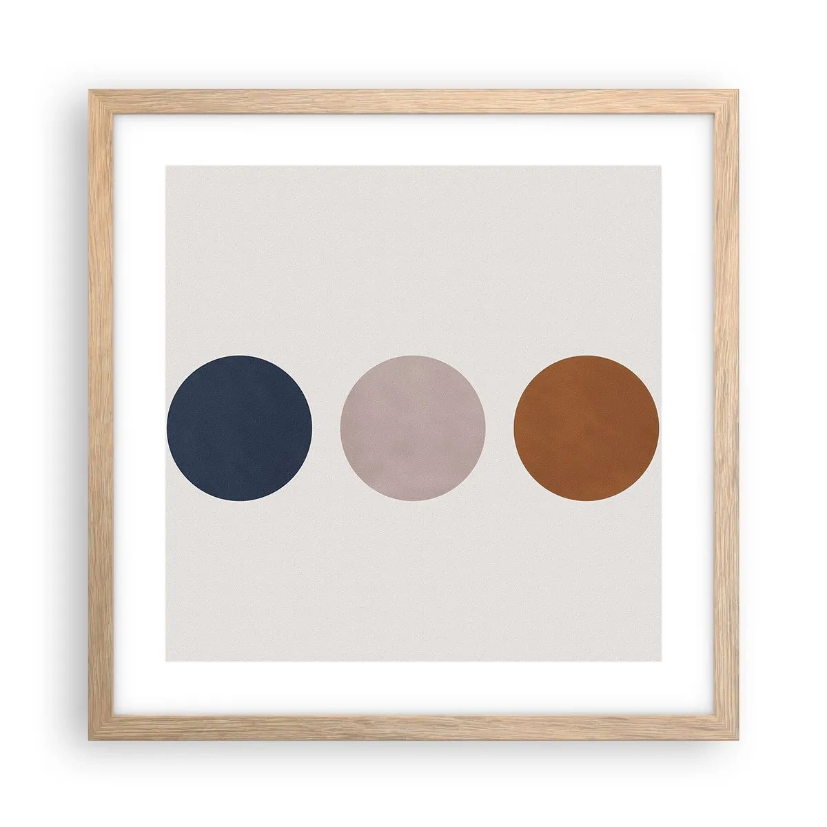 Affiche dans un chêne clair - Poster - Symbole d'excellence - 40x40 cm