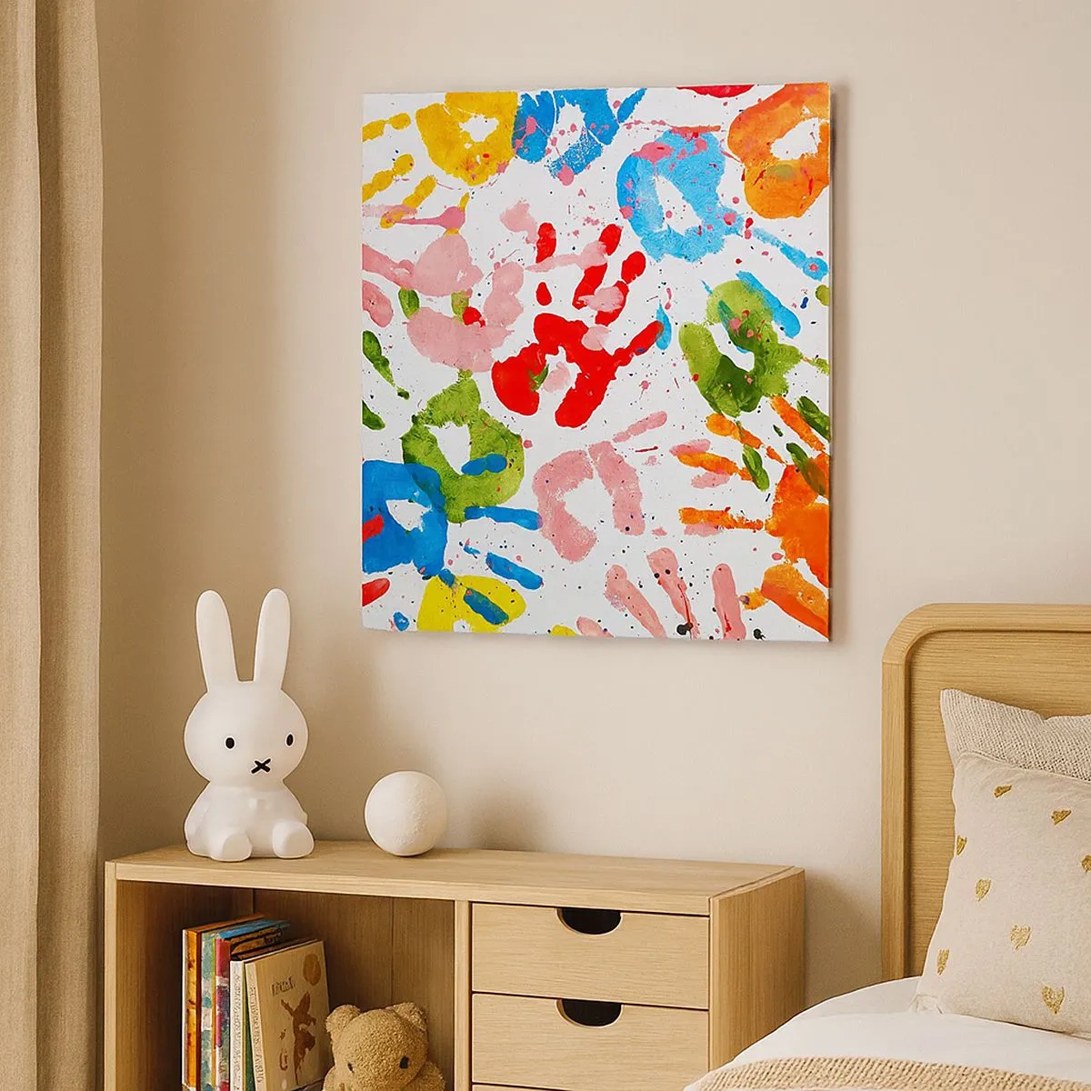 Impression sur toile - Image sur toile - Suivez les traces - 30x30 cm