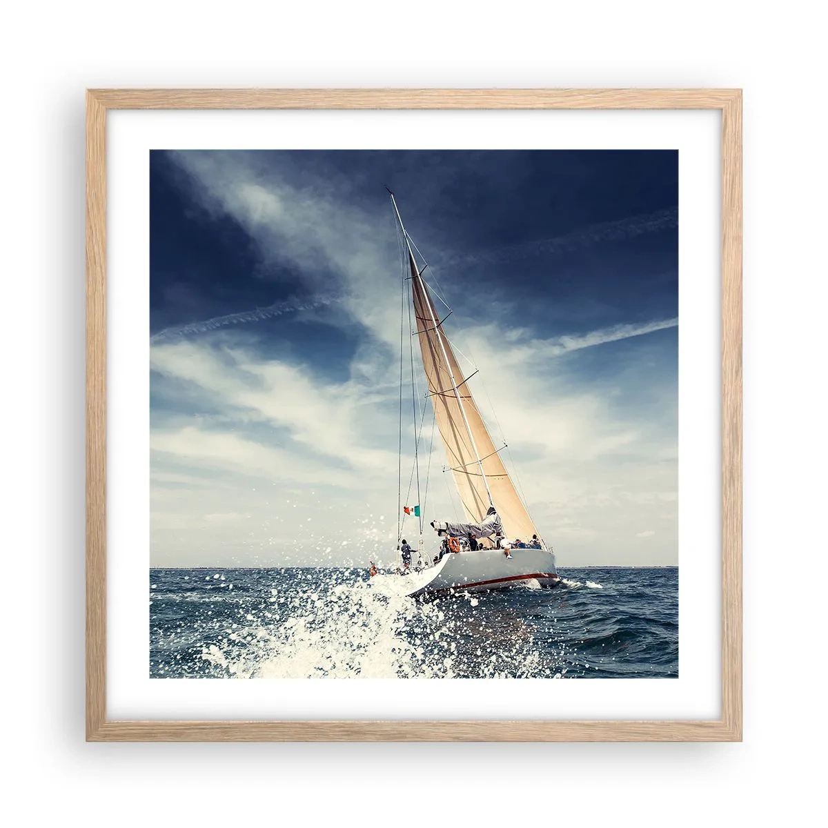 Affiche dans un chêne clair - Poster - Ils ne nous rattraperont pas ! - 50x50 cm