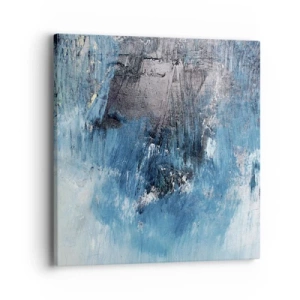 Impression sur toile - Image sur toile - Rhapsodie en bleu - 40x40 cm