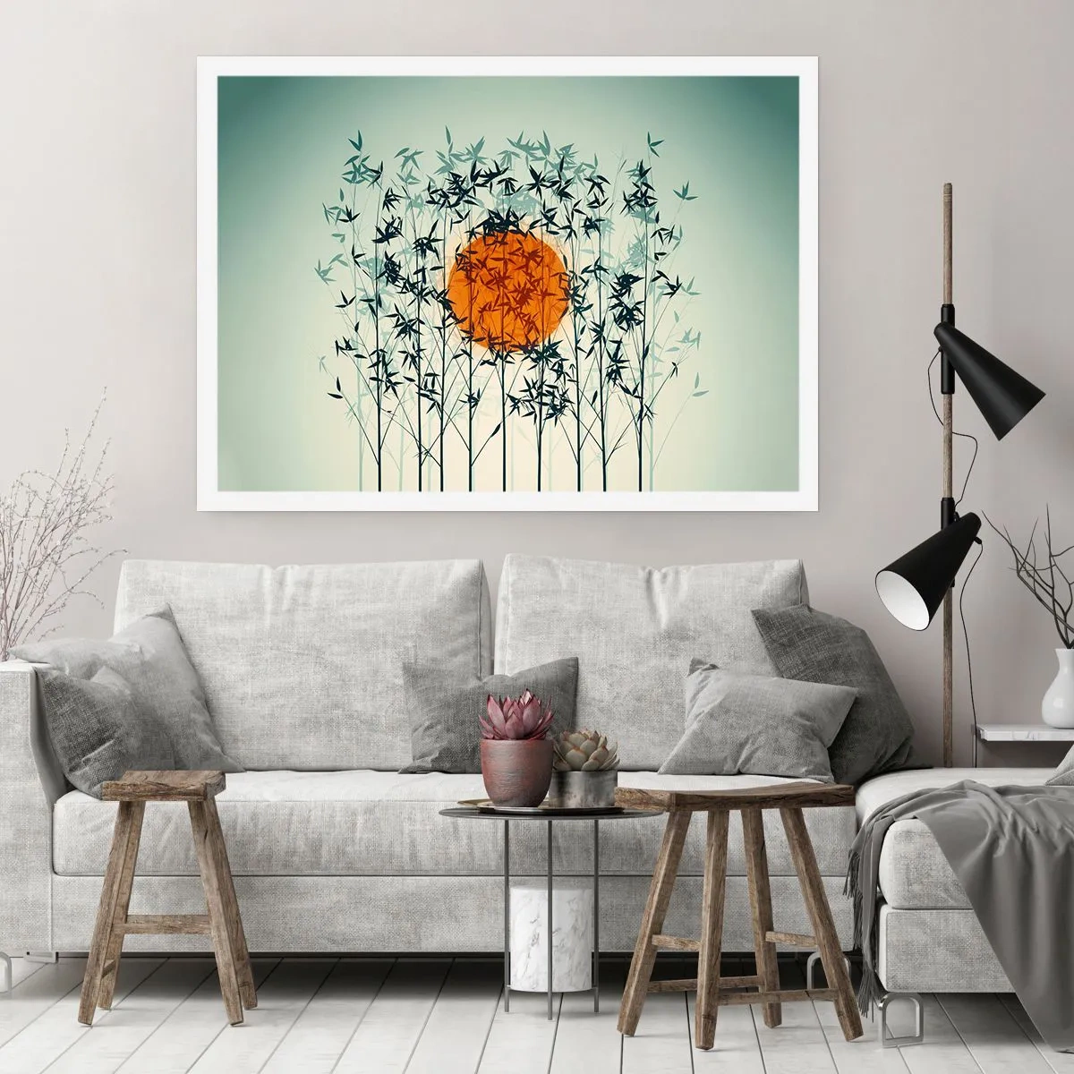 Affiche - Poster - Soleil japonnais - 40x30 cm