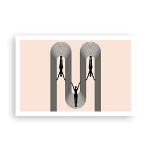 Affiche - Poster - Les jambes en l’air - 91x61 cm